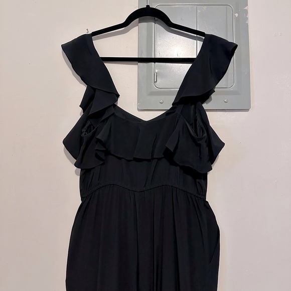 Tibi Silk Jumpsuit w/ Ruffle Straps - Picture 9 of 11